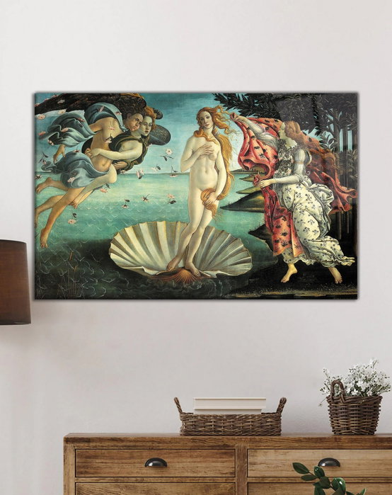 Wallity Pintura Decorativa de Vidrio Templado Multicolor 70 x 110 cm